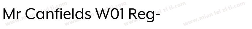 Mr Canfields W01 Reg字体转换